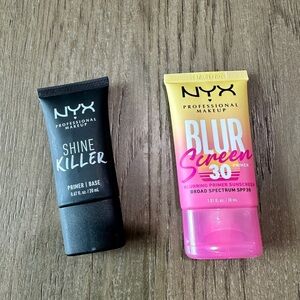 NWT! Bundle of 2 NYX Primers Shine Killer and Blur Screen
